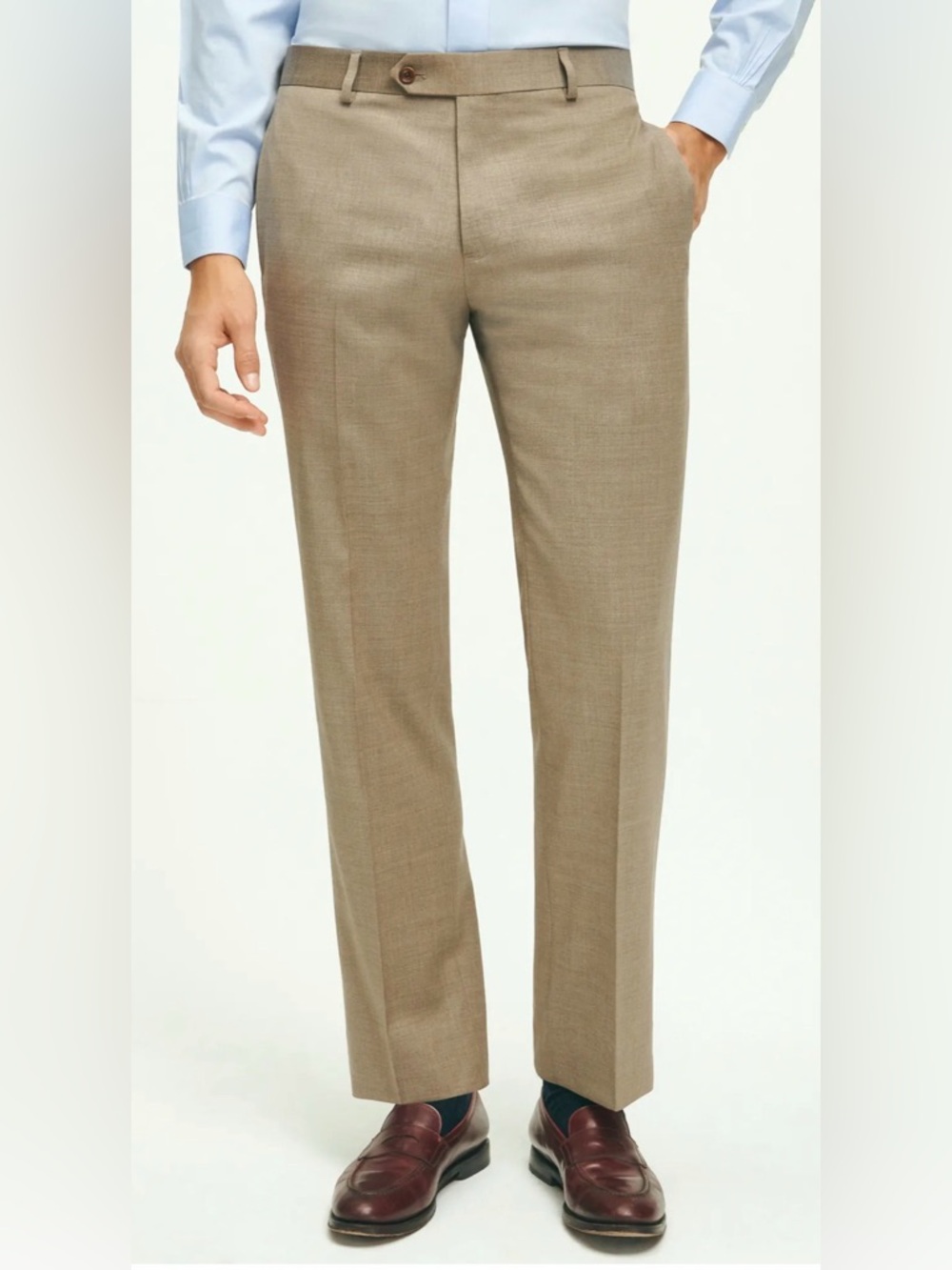 Brooks Brothers Light Tan Wool Dress Pants